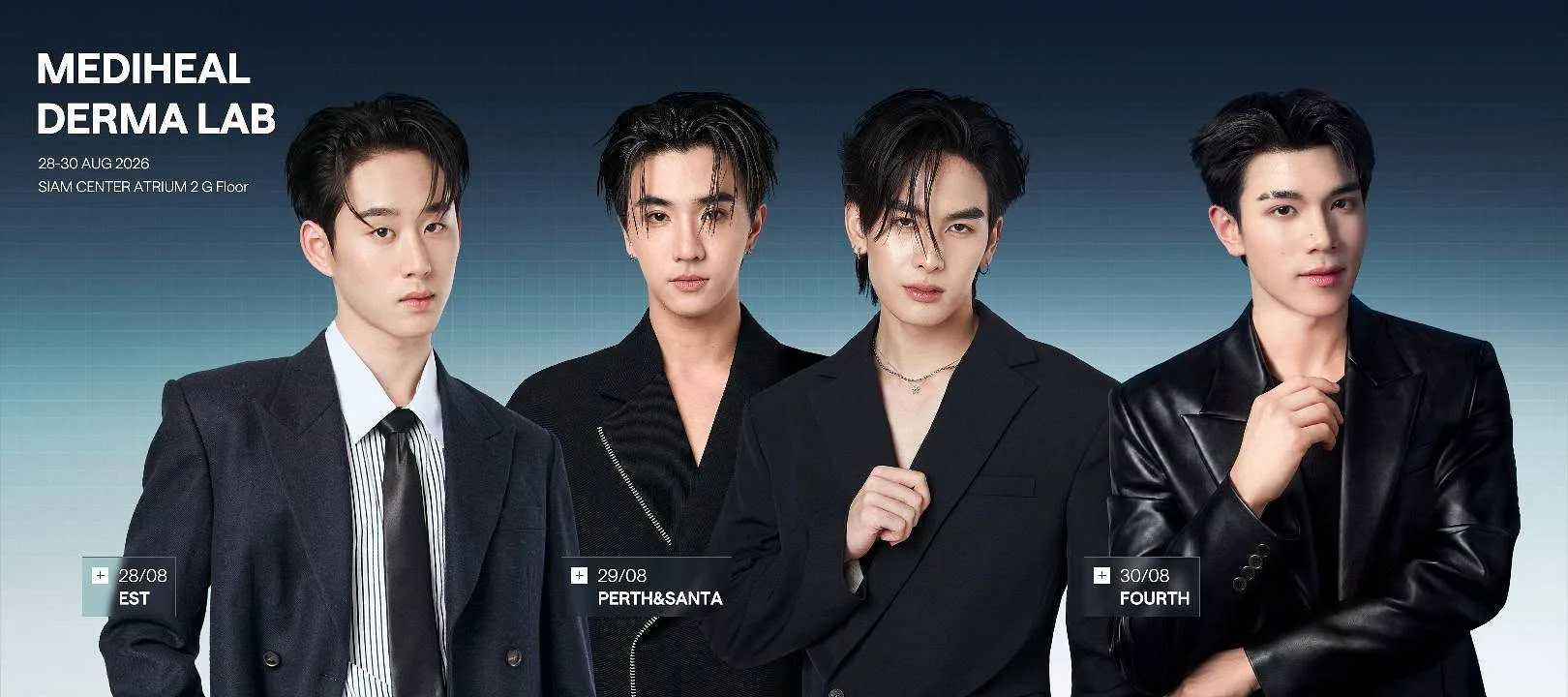 “โฟร์ท ณัฐวรรธน์” แบรนด์แอมบาสเดอร์ MEDIHEAL Toner Pad ชวนฟิน แท็กทีม “เอส – เพิร์ธ – แซนต้า” เสิร์ฟโมเมนต์สุดพิเศษ ใน “MEDIHEAL DERMA LAB” ป๊อปอัพสุดเอ็กซ์คลูซีฟ