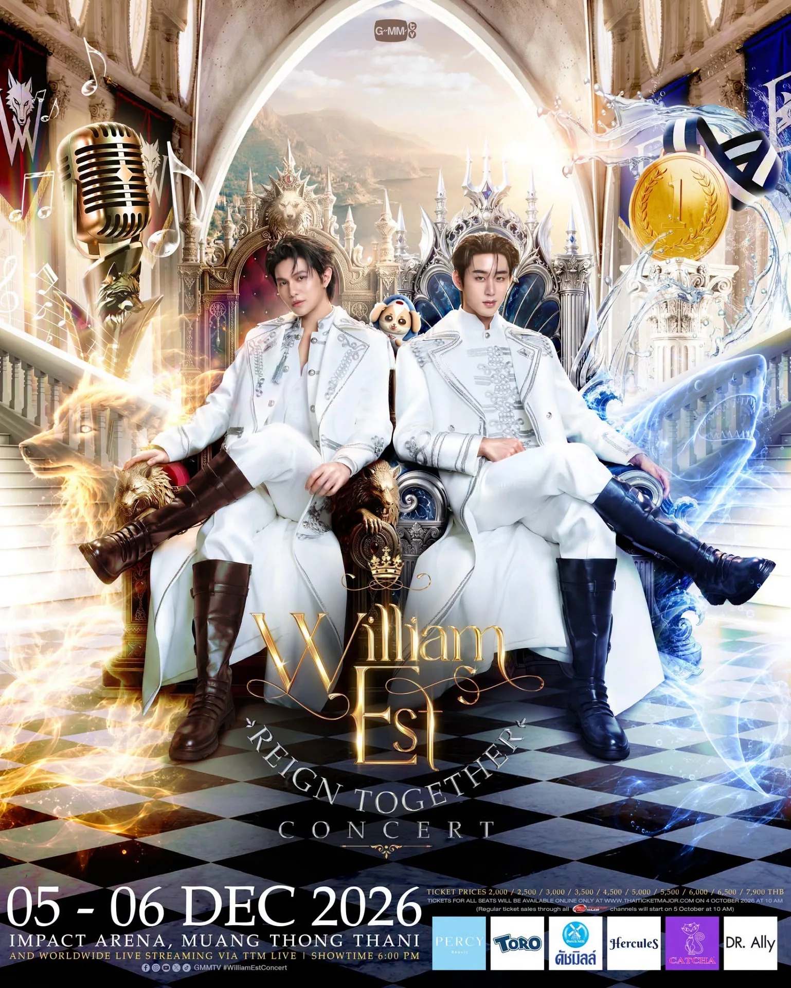 “วิลเลี่ยม-เอส” ชวนแฟน ๆ เข้าสู่อาณาจักรแห่งใหม่ สนุกมันครบทุกโมเมนต์ ในคอนเสิร์ต “WILLIAM EST REIGN TOGETHER CONCERT” โชว์จัดเต็ม 5 และ 6 ธันวาคม ณ อิมแพ็ค อารีน่า กดบัตร 4 ตุลาคมนี้